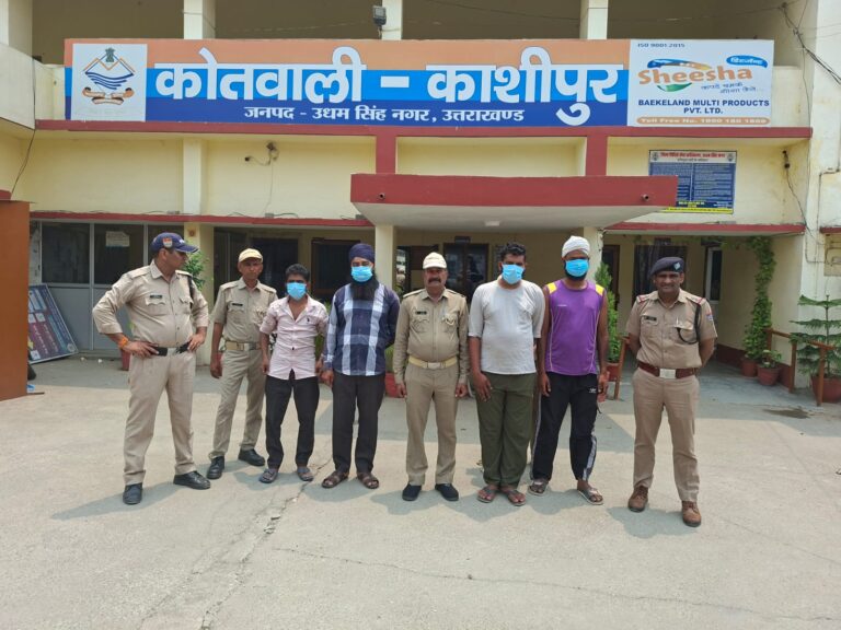 एसएसपी मणिकांत मिश्रा के निर्देशानुसार अपराधियों के विरुद्ध कार्यवाही जारी  काशीपुर पुलिस ने 04 वारंटियों को किया गिरफ्तार