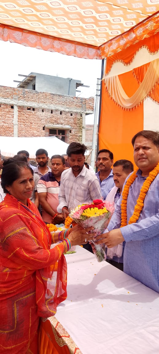 जेपी नगर में महापौर ने किया शिव मंदिर का भूमि पूजन व शिलान्यास