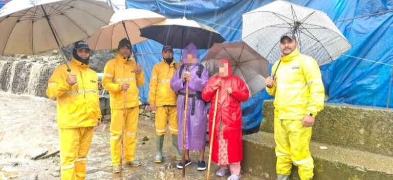 लिनचोली क्षेत्र में लापता दंपति सकुशल बरामद, SDRF टीम का सराहनीय कार्य