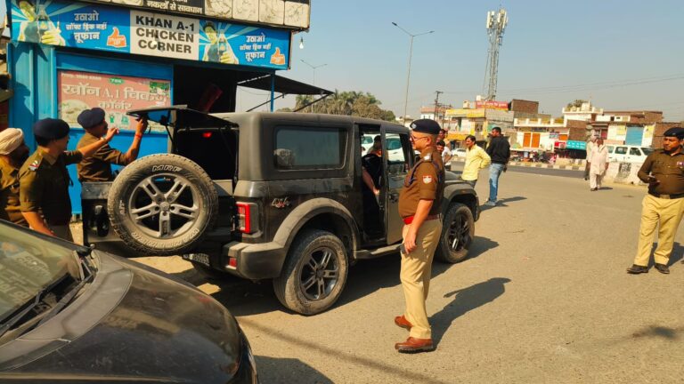बॉर्डर पर रुद्रपुर पुलिस की कड़ी कार्रवाई,150 वाहन जांचे, 11 चालान—डॉग स्क्वायड के साथ हाई-अलर्ट चैकिंग अभियान