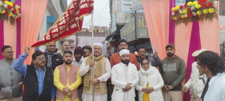 बसंत पंचमी पर अटरिया मंदिर की भव्य ध्वज यात्रा,रुद्रपुर में गूंजे जयकारे
