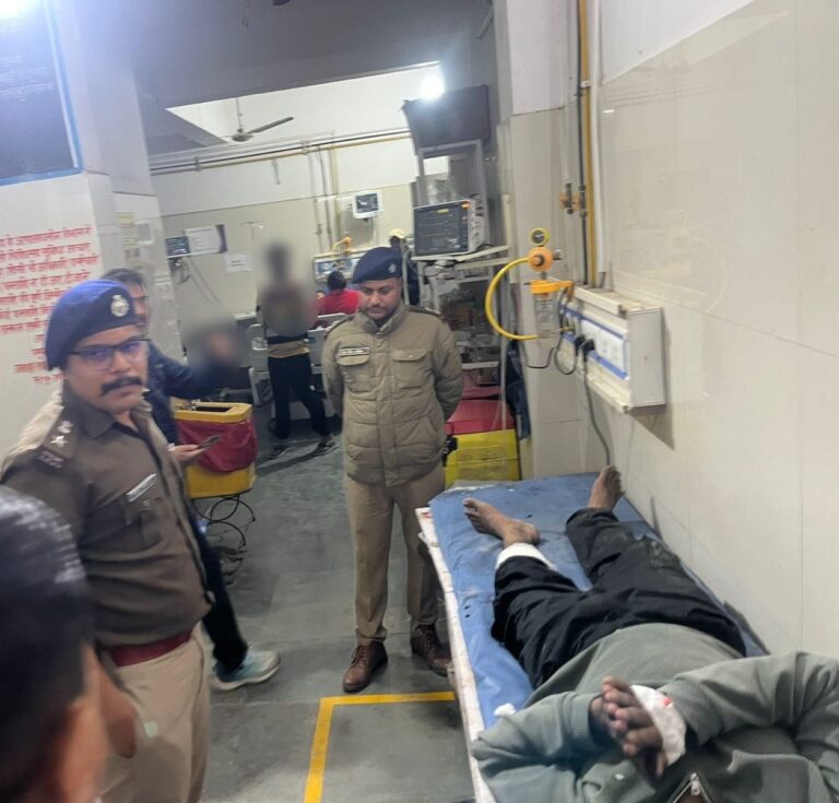 एसएसपी अजय गणपति का सख्त एक्शन: पुलिस पर हमला करने वाला बदमाश मुठभेड़ में घायल, तमंचा बरामद