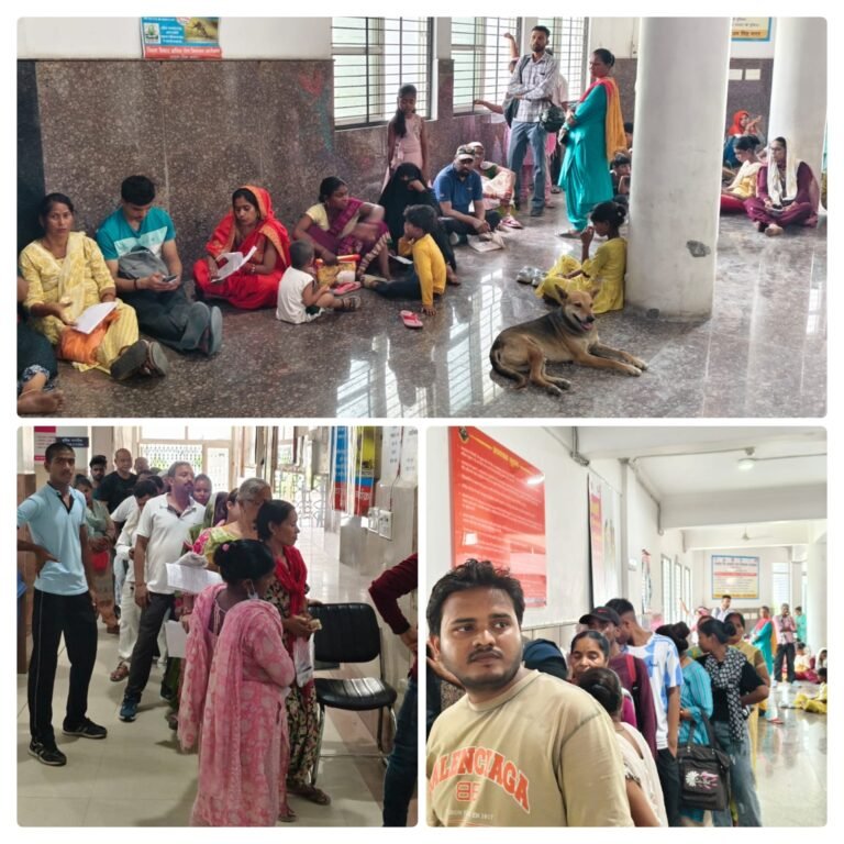 सिडकुल हेल्थ कैंप के लिए भेजी टीम, जिला अस्पताल की ओपीडी व्यवस्था चरमराई,डॉ. मनोज तिवारी ने संभाला मोर्चा