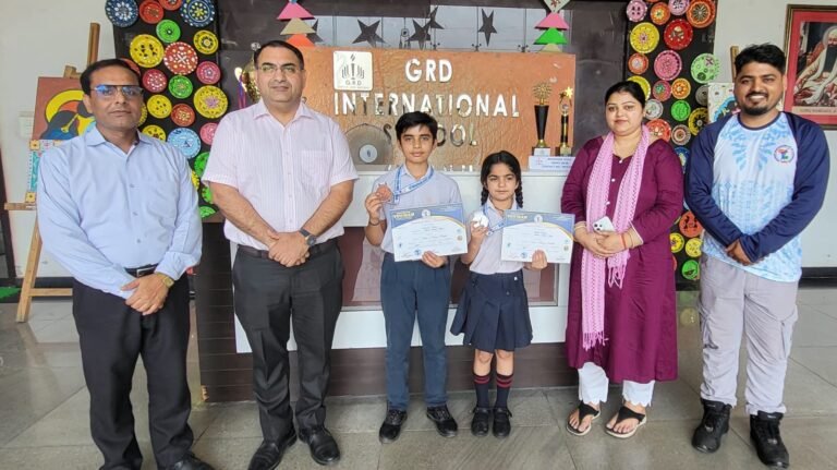 जीआरडी इंटरनेशनल स्कूल के खिलाड़ियों ने राज्य स्तरीय वोविनाम चैंपियनशिप में जीते पदक
