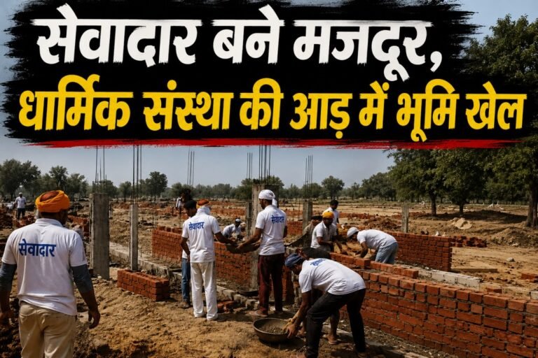 सेवादार बने मजदूर,धर्मिक संस्था की आड़ में भूमि खेल