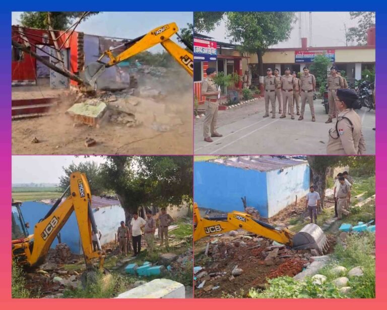हिस्ट्रीशीटर तारा सिंह के अवैध साम्राज्य पर चला बुलडोजर, 50 लाख की सरकारी जमीन कराई मुक्त