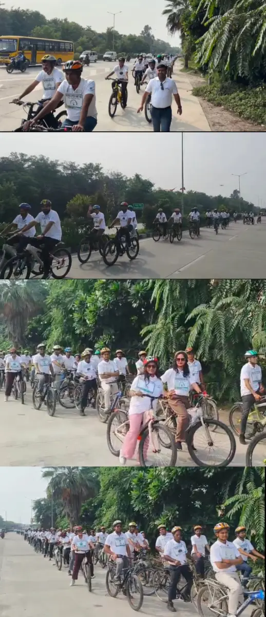 टाइटन की साइकिल रैली ने जगाई हरित सोच,कम ईंधन, स्वच्छ पर्यावरण का दिया संदेश